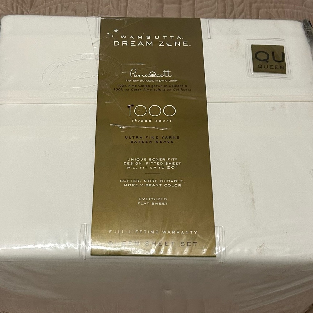 Wamsutta Dream Zone 1000 Thread Count Sheet Set - Cream